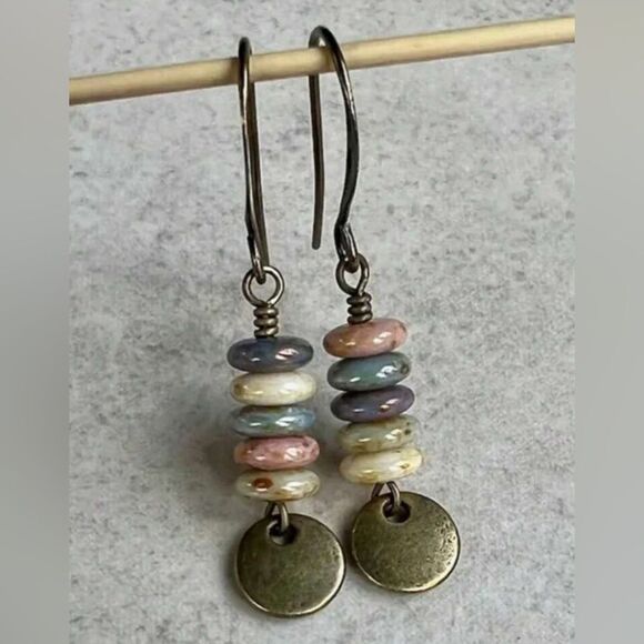 Multicolor Beaded Earrings #1565 - Picture 1 of 5